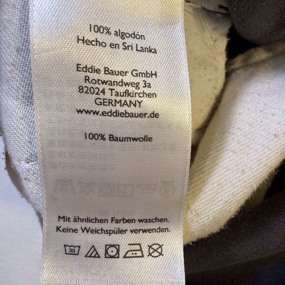Eddie Bauer Shorts Gray Chino Pleated Front Size 38 Small Mark See Photo Elastic - Picture 12 of 12